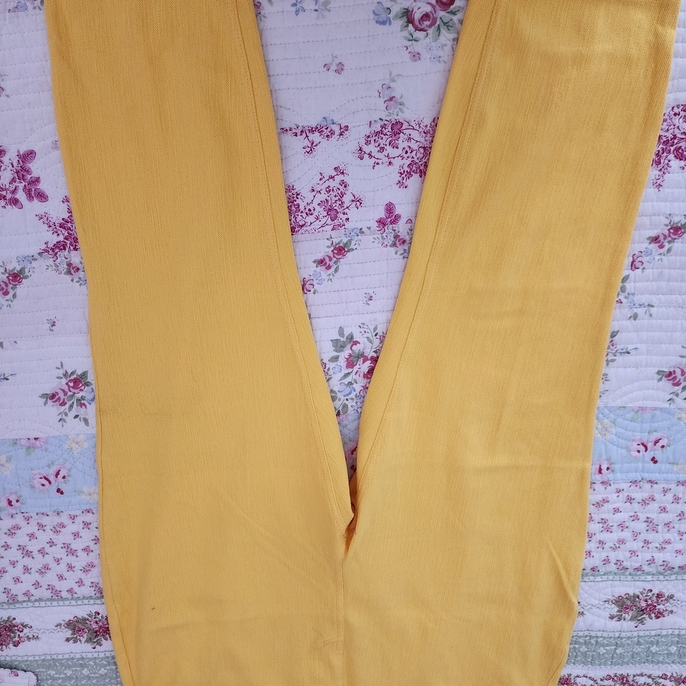 Simply Vera Vera Wang Mustard Yellow Straight-Leg Pants